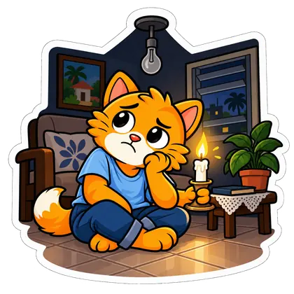 apagón — blackout, power cut