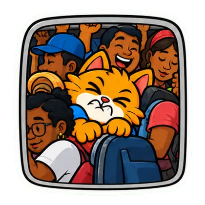 apechurrao — squeezed in, packed tight