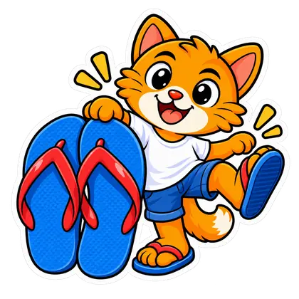 la chancleta — flip-flops