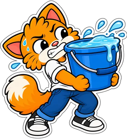 la cubeta — the bucket